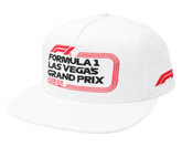 Formula 1 2024 Las Vegas Grand Prix White Flat Bill Snapback Hat