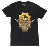 Gears of War Tactics Skull Tee by Luke Preece – Black Gamer Shirt