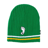 North Carolina Tar Heels BBH NCAA Alternative Logo Striped Winter Knit Hat Beanie - Green