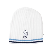 North Carolina Tar Heels BBH NCAA Alternative Logo Striped Winter Knit Hat Beanie - White