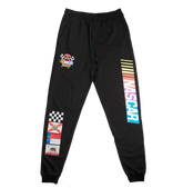 NASCAR Racing Various Logo Black Jogger Adult Sweat pant