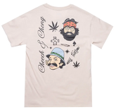 Cheech & Chong Khaki Tan Graphic T-Shirt | Stoner Comedy Tee