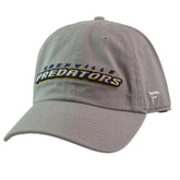 Nashville Predators Fanatics NHL Wordmark Logo Adjustable Gray Dad Hat