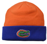 Florida Gators Top of the World Two-Tone Knit Beanie Orange Royal Hat