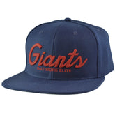 Baltimore Elite Giants Rings & Crowns NLB Script Snapback Hat Flat Bill Cap