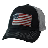 Operation Hat Trick Patriotic USA Flag Blue & White OHT Mesh Back Snap Back Hat