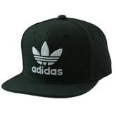 Adidas Originals Trefoil Youth Flat Bill Snap Back Black & White Hat