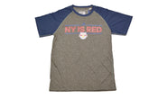 Adidas New York Red Bulls MLS Ultimate Raglan Dri-Fit Soccer T-Shirt