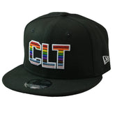 Charlotte FC New Era 9FIFTY CLT Pride MLS Soccer Black Snapback Hat