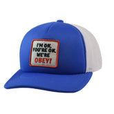 Obey I’m OK You’re OK Mesh Back Blue/White Snapback Hat