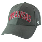 Arkansas Razorbacks NCAA '47 MVP Wordmark Logo Adjustable Gray Hat