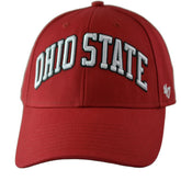 Ohio State Buckeyes NCAA '47 MVP Wordmark Logo Adjustable Red Hat