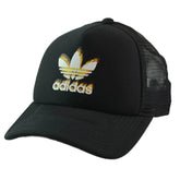 Adidas Trefoil Fire Mesh Trucker Hat – Unisex Black Snapback Cap