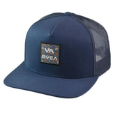 RVCA ATW Print Trucker Hat Snapback Mesh Cap – Navy Blue Adjustable