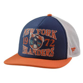 New York Islanders Fanatics NHL Heritage Team Foam Trucker Hat – Blue & Orange
