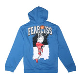 Fearless Dunking Skeleton Hoodie Blue Adult Hooded Sweatshirt by Chemistry Brand