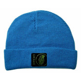Grenade Max Beanie Blue Ribbed Cuffed Knit Watch Cap Toque Style Winter Hat
