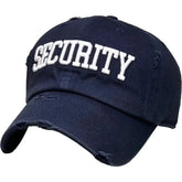 KB Ethos Navy Blue Distressed Security Tactical Dad Hat – 1st Responder Adjustable Cap