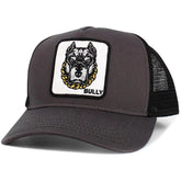 Animal Farm Style KB Ethos "Bully" Bulldog Gray/Black Mesh Trucker Hat