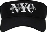 New York City NYC Adjustable Black Sun Visor