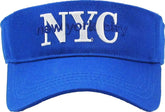 New York City NYC Adjustable Royal Blue Sun Visor