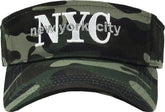 New York City NYC Adjustable Woodland Camouflage Sun Visor