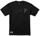 Primitive Company Independent Stickers Dirty P Black Tee Skateboarding T-Shirt