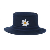 McNairy & Co. Navy Blue Woody Daisy Fitted Pork Pie Style Bucket Hat