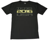 Team USA 2016 Olympic Team Gold Bar Black Dri-FIt Men's T-Shirt