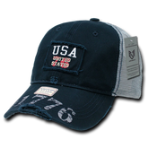 United States of America Great Lakes Patriotic Mesh Back Hat by Rapid Dominance