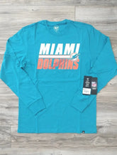 Miami Dolphins '47 Shadow NFL Super Rival Long Sleeve Tee