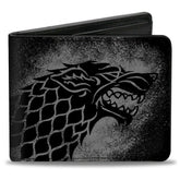 Game of Thrones Stark "WInter is Coming" Officially Licensed Vegan Leather Bi-Fold Wallet
