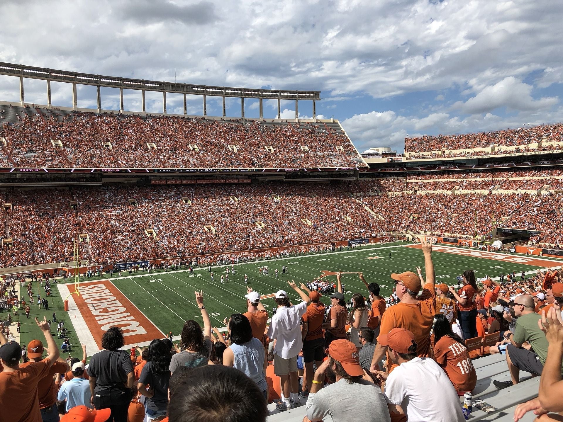 NCAA Football Stadium with spectators