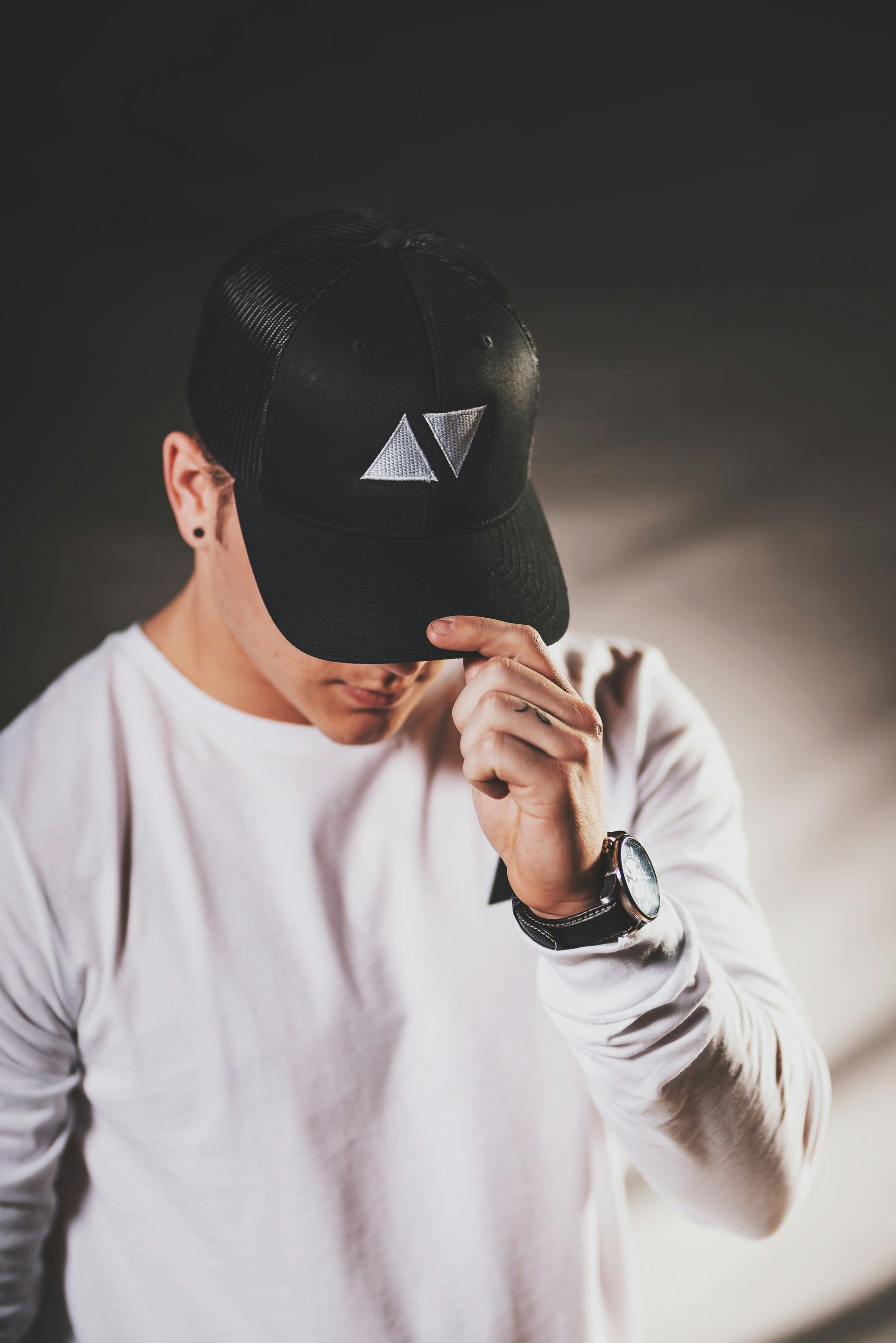 young man wearing a ball cap