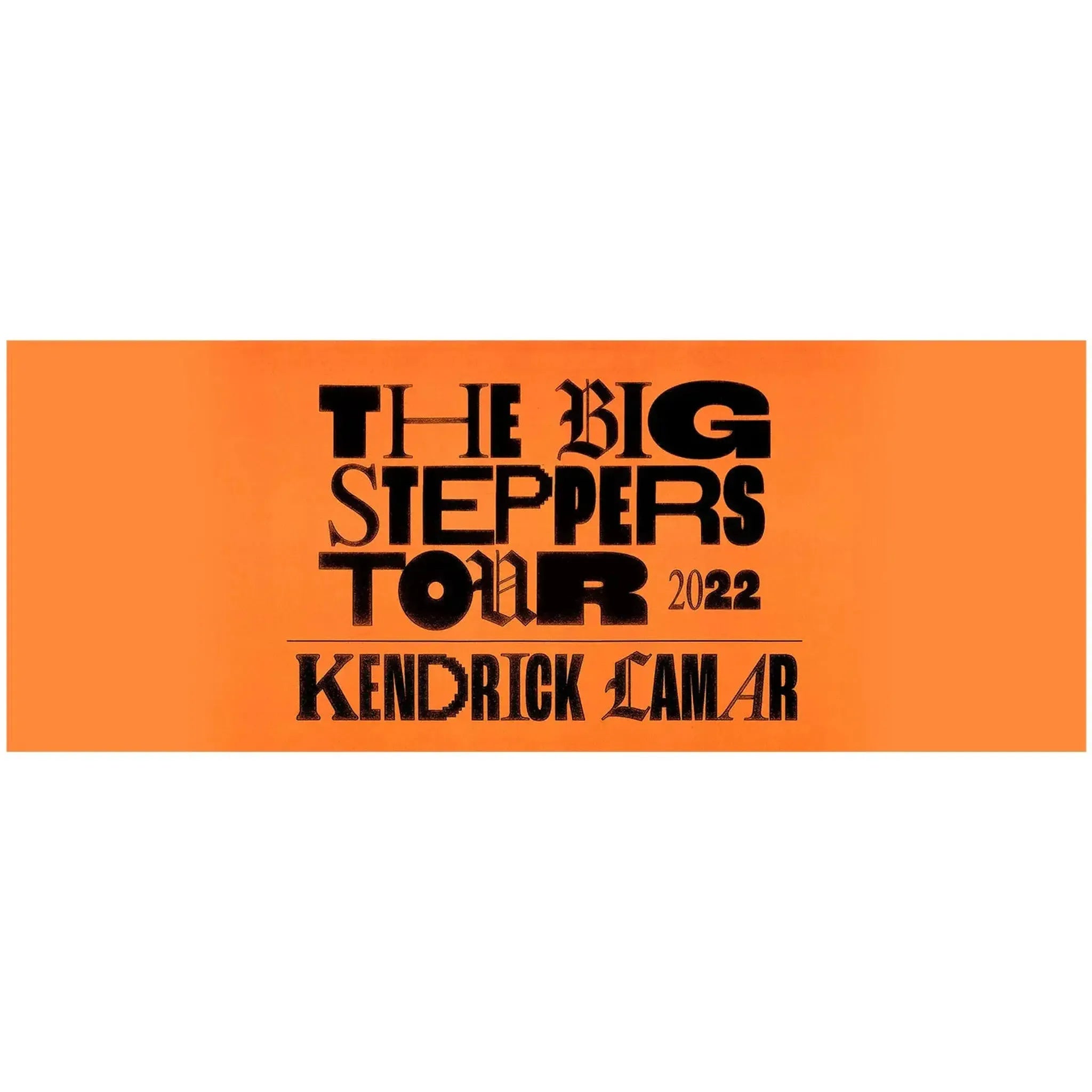 Kendrick Lamar Big Steppers Tour Oklama Embroidered Steppers Logo Black Bucket Hat