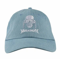 Primitive X Megadeth Vic Adjustable Denim Blue Strap Back Cap Dad Hat