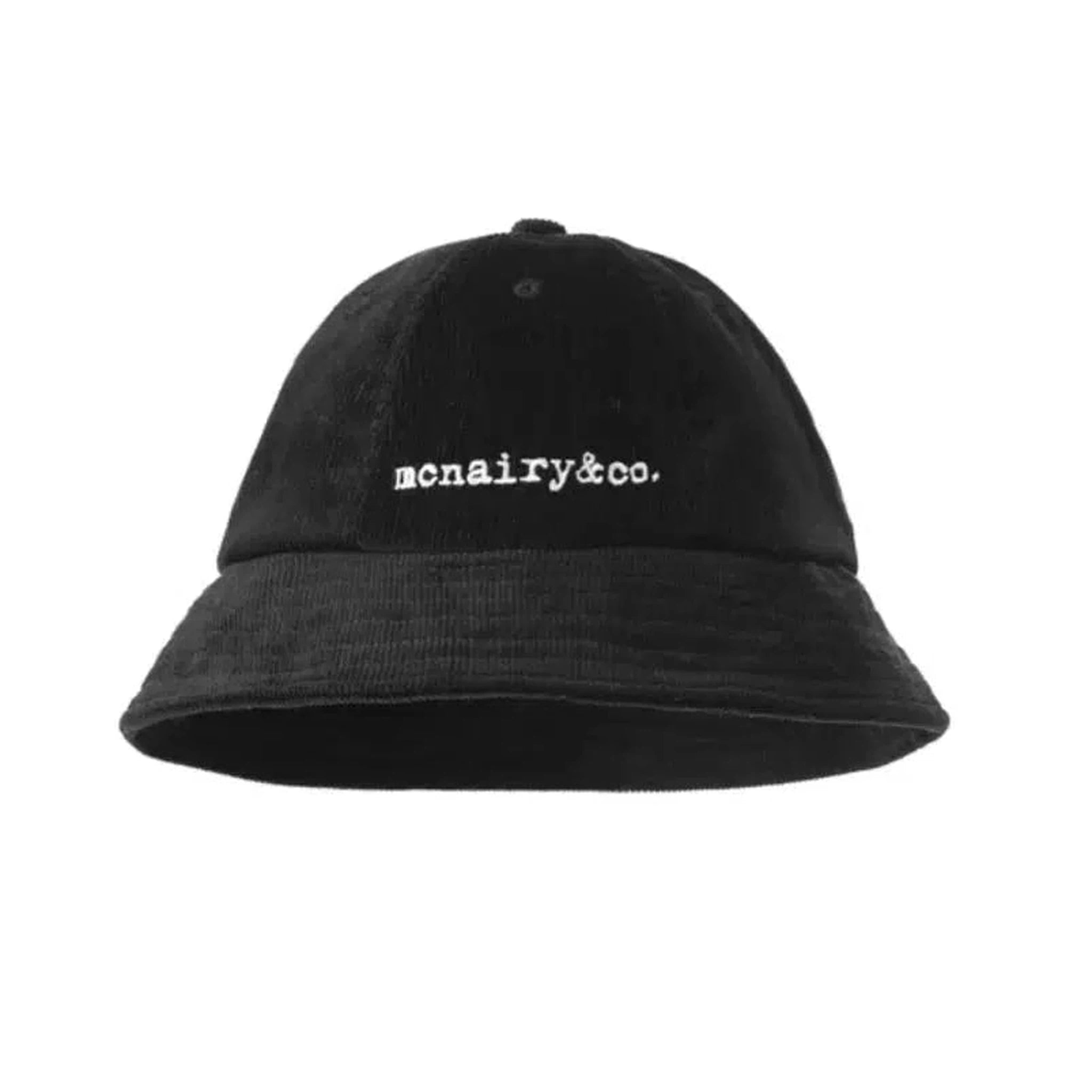 McNairy & Co ABA Gilligan Black Corduroy Bucket Hat