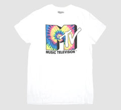 MTV Music Television Logo Men's White Short Sleeve T-Shirt