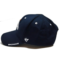 '47 Denver Broncos NFL Navy Blue Frost MVP Adjustable Football Cap