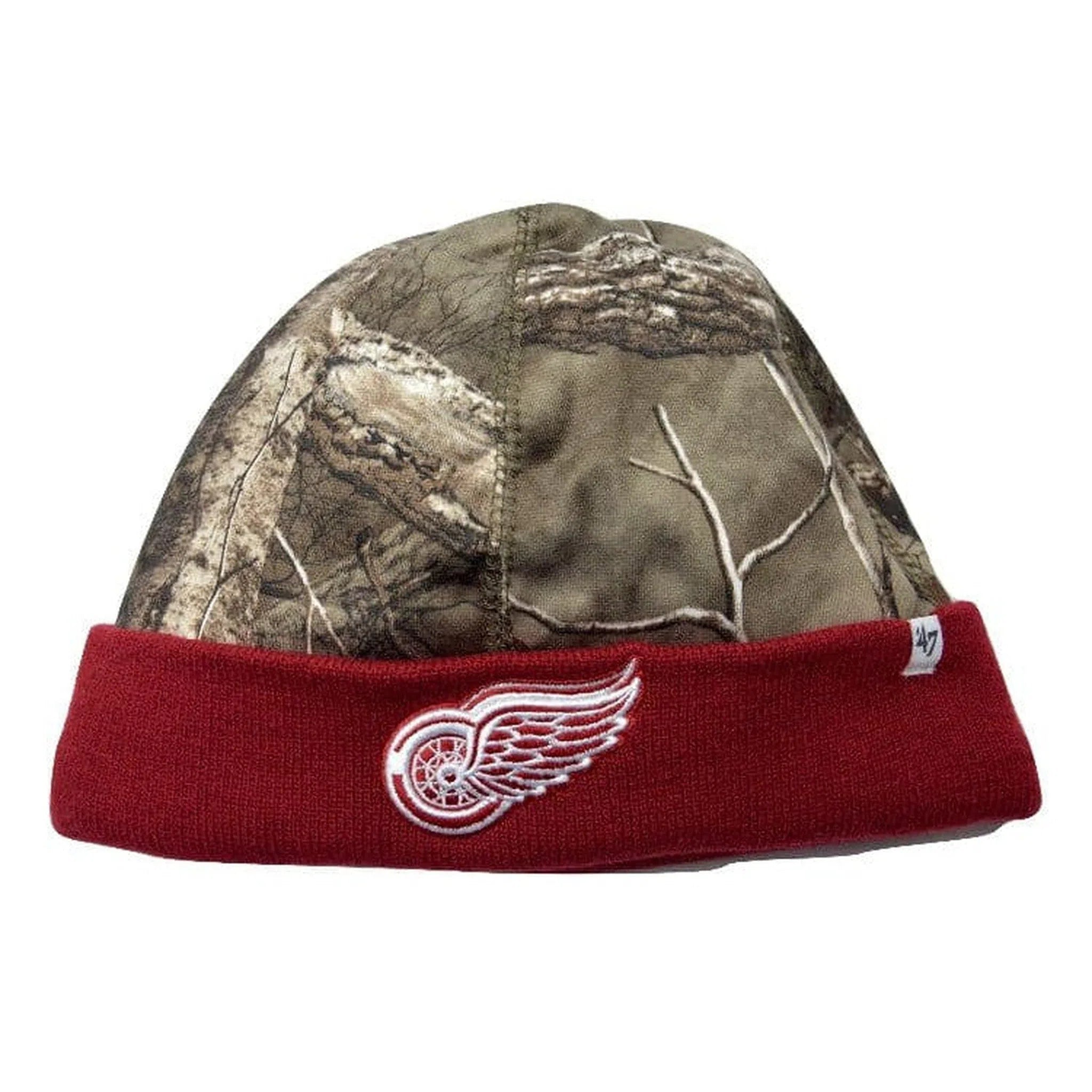 '47 Detroit Red Wings NHL Hockey Team Realtree™ Camouflage Knit Cuffed Hat Beanie