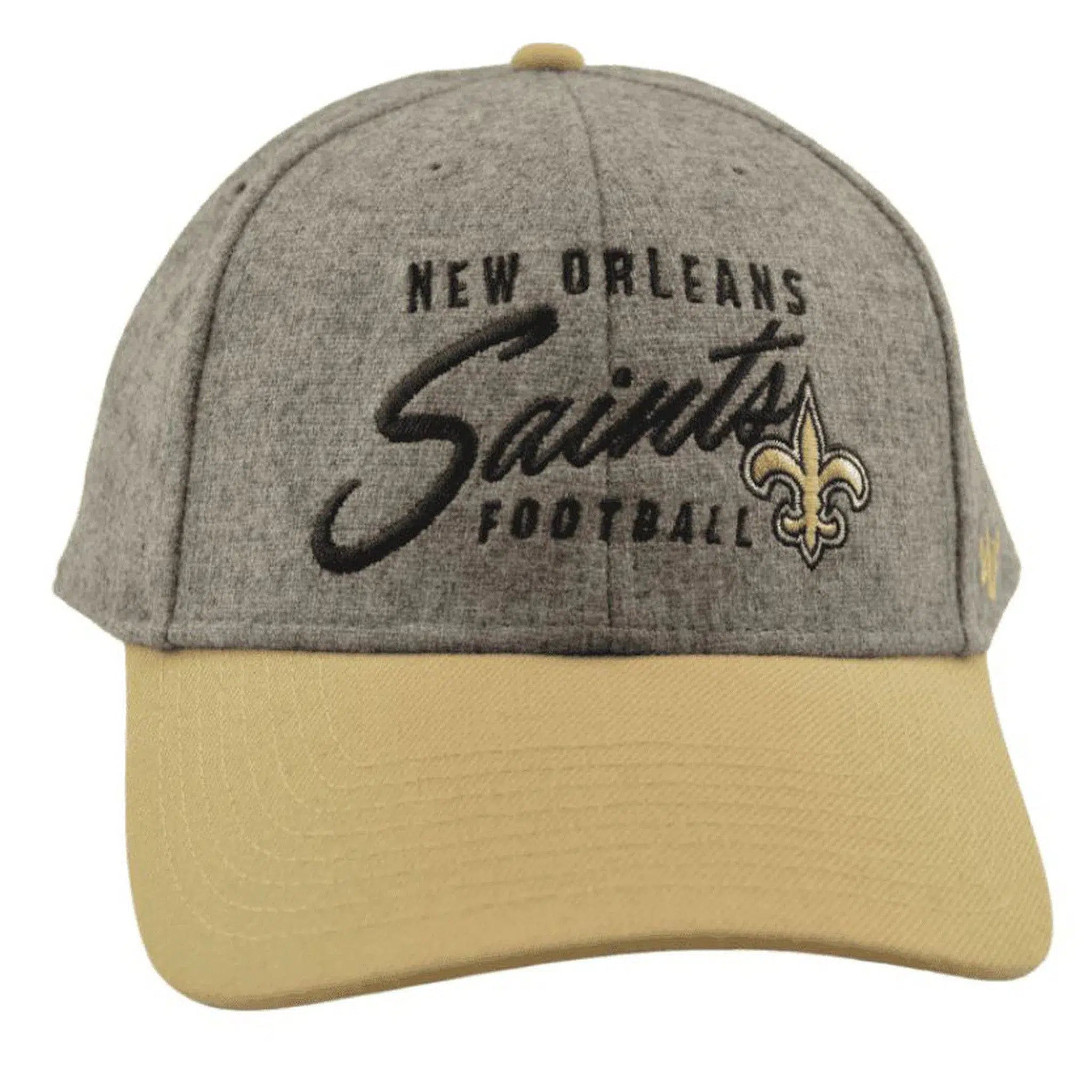 '47 New Orleans Saints Fenmore MVP NFL Football Gray & Gold Adjustable NFL Hat