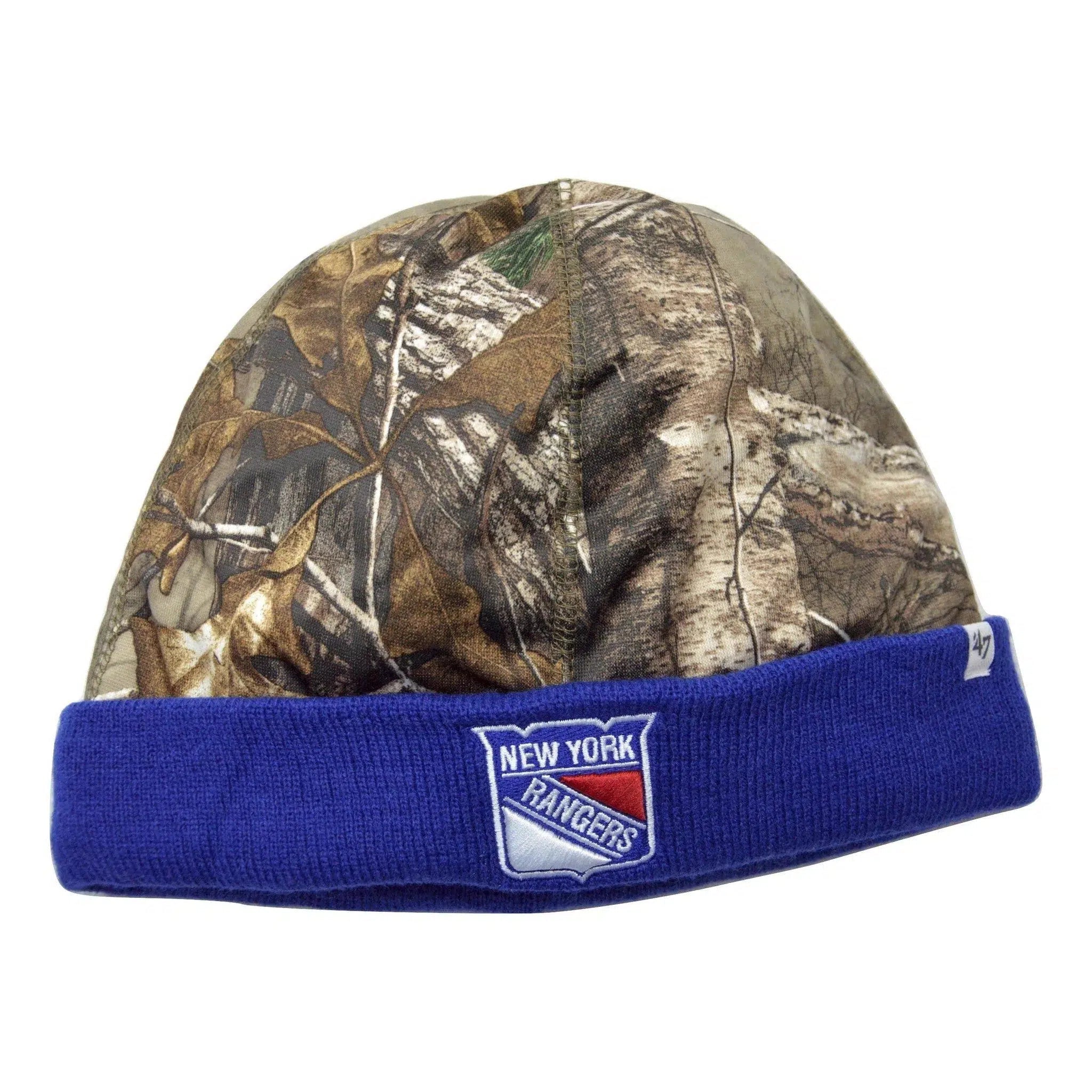 '47 New York Rangers NHL Foxden Realtree™ Camouflage Knit Cuffed Hat Beanie