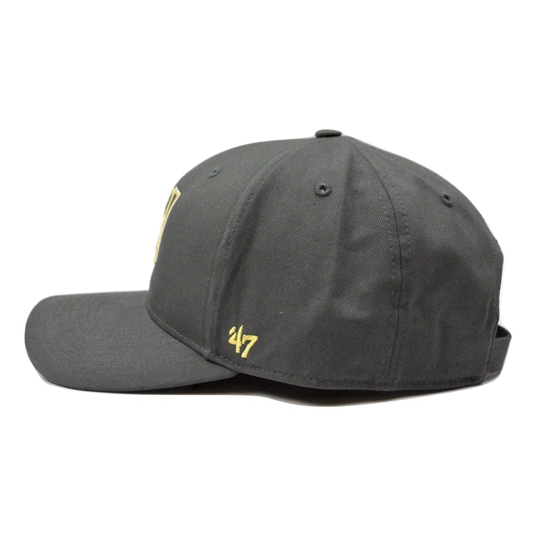 '47 Vegas Golden Knights NHL Charcoal Isle MVP DP Hockey Adjustable Cap