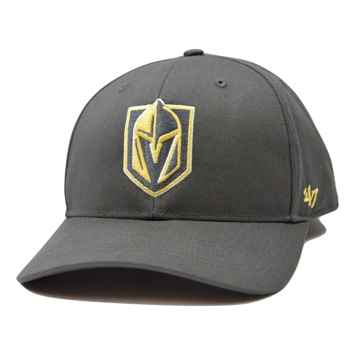 '47 Vegas Golden Knights NHL Charcoal Isle MVP DP Hockey Adjustable Cap