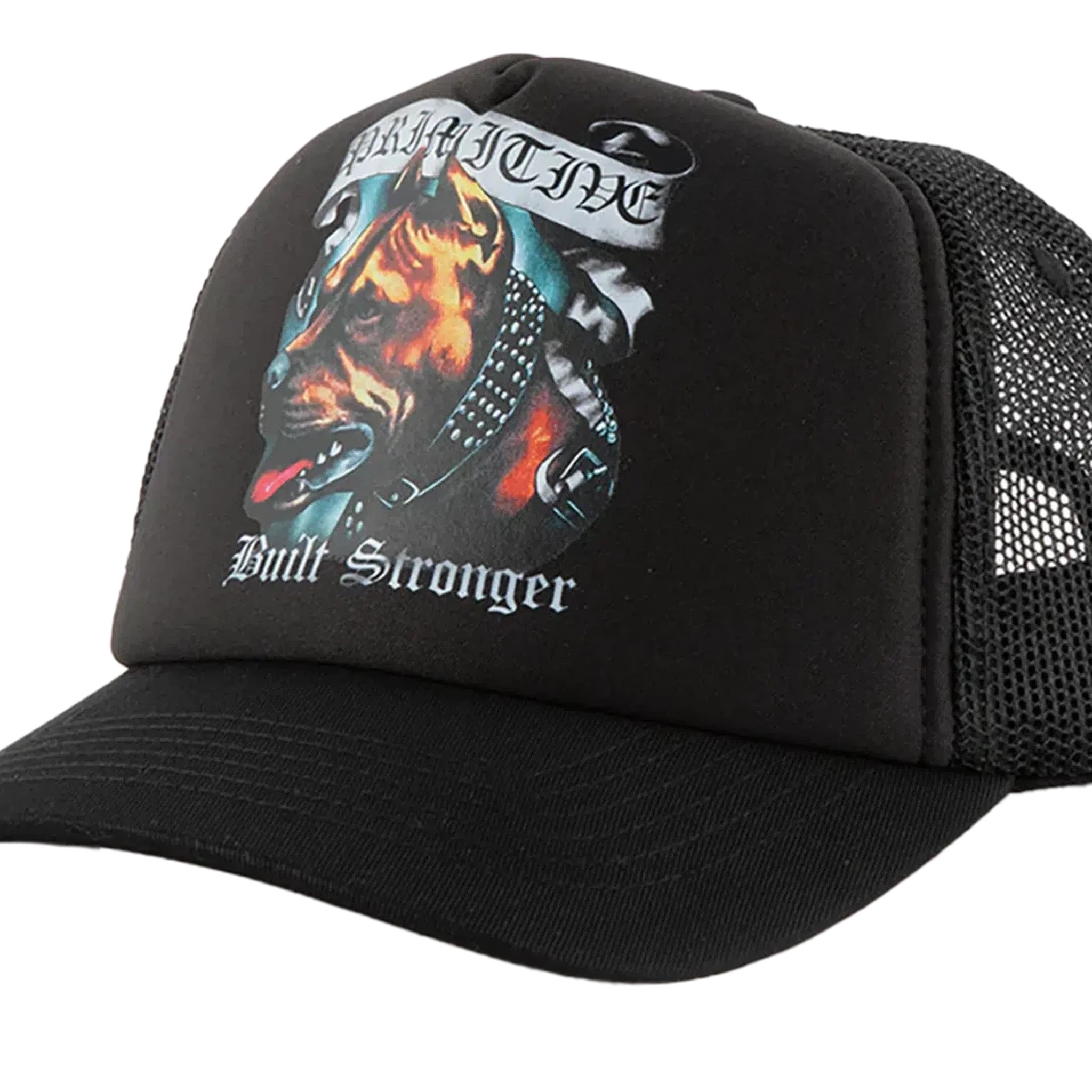 Primitive X Chopper Adjustable Black Snapback Cap, Trucker Hat