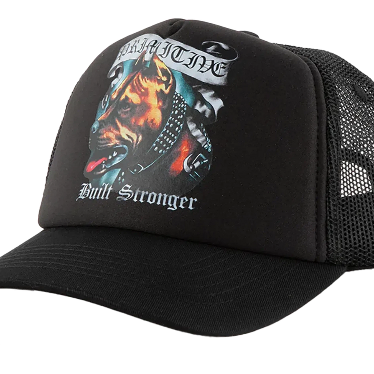 Primitive X Chopper Adjustable Black Snapback Cap, Trucker Hat