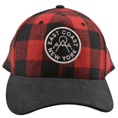 Aeropostale East Coast New York Circle Logo Buffalo Plaid Baseball Hat