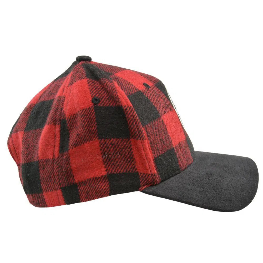 Aeropostale East Coast New York Circle Logo Buffalo Plaid Baseball Hat