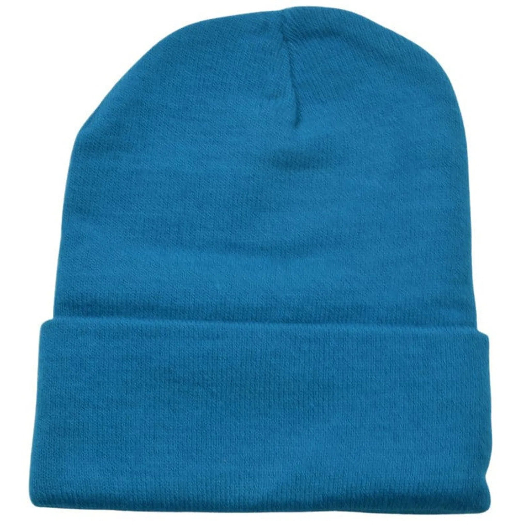 Aeropostale Ribbed Blue Cuffed Knit Watch Cap Toque Style Winter Hat