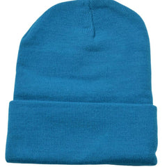 Aeropostale Ribbed Blue Cuffed Knit Watch Cap Toque Style Winter Hat